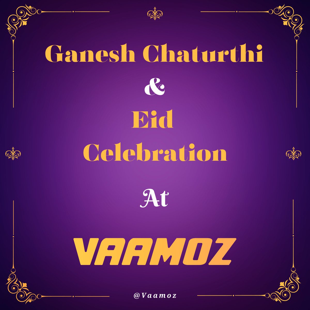 VaamozInd's tweet photo. Double the festivities at Vaamoz! Celebrating Eid and Ganesh Chaturthi with equal joy and enthusiasm. 🎉🕌🙏🏻 Get ready to feast and immerse in the spirit of unity!
Vaamoz brings you a vibrant blend of Eid and Ganesh Chaturthi celebrations!
#Lifeatvaamoz #Eid #GaneshChaturthi https://t.co/dungqpxXdS