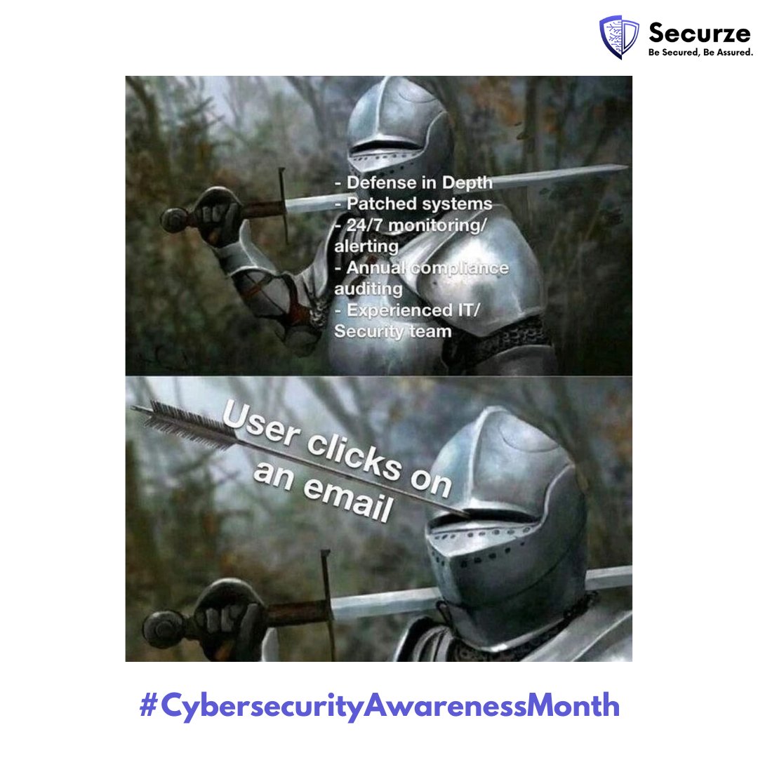 securze_com's tweet photo. Oops! Employee is training is important. They should be aware of cybersecurity basics and fundamentals.

#cybersecurityawarnessmonth #infosec https://t.co/4FiNkGLDZ1