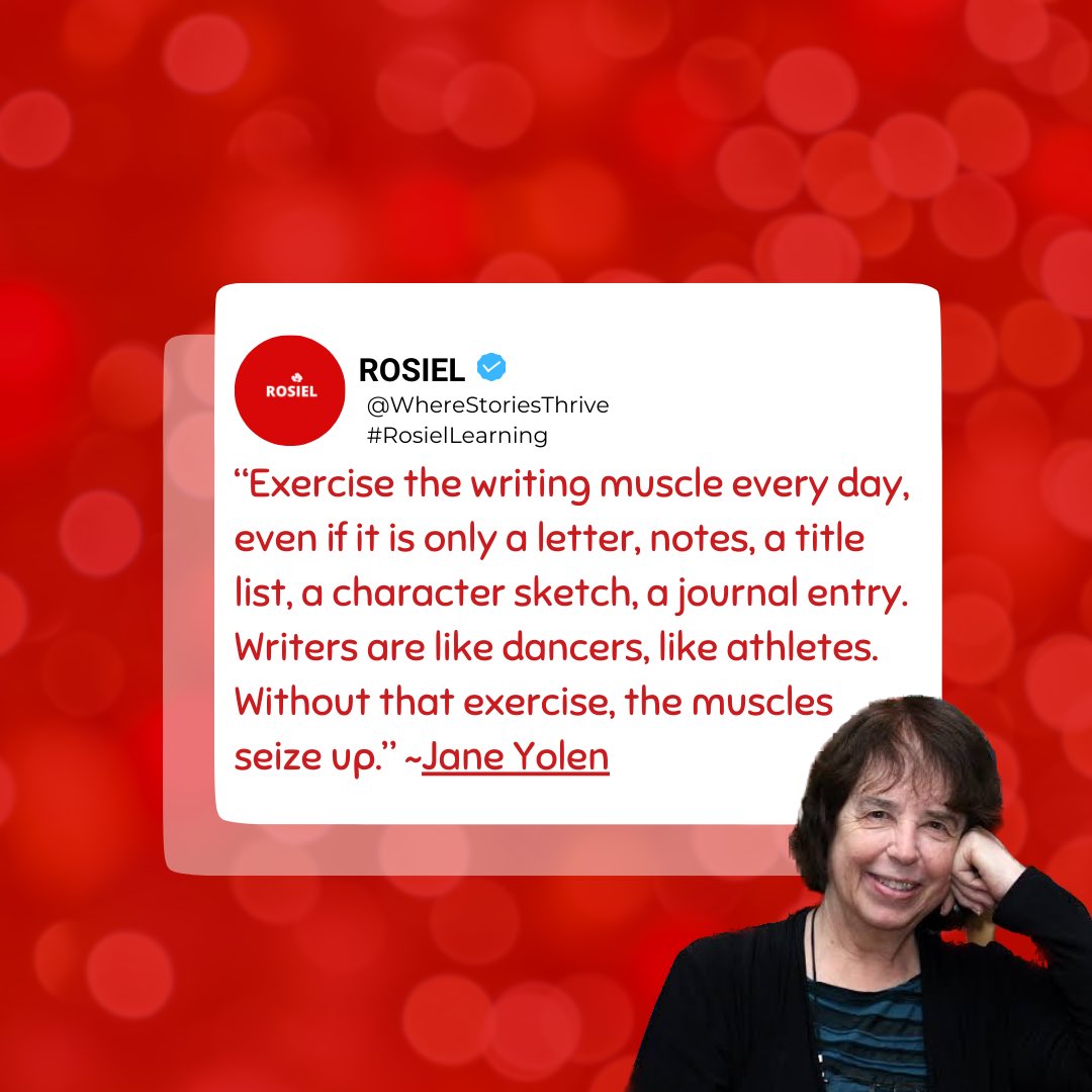 RosielBooks's tweet photo. DID YOU KNOW that without writing everyday, like athletes, writers can lose their muscle? ๐ซฃ
#RosielInspiration #RosielLearning #WhereStoriesThrive https://t.co/MkwZHjPnB6