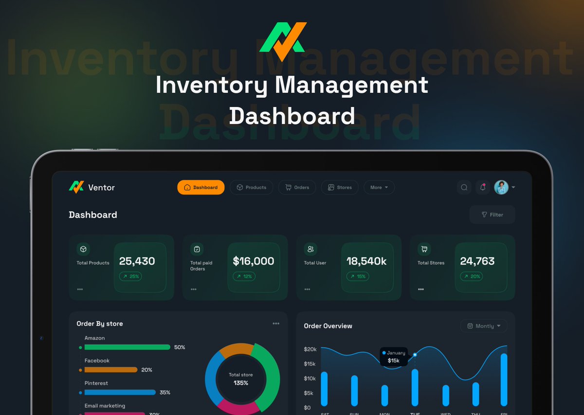 uibulbul's tweet image. Hello everyone! 👋
Here is my new exploration [ SaaS: Inventory management Softwire ]
 
 I&apos;m available for freelance work.
 
 Contact with me:  t.me/uibulbul
WhatsApp: +8801951627518

#Saasdashboard #uidesign #crmdashboard #inventory #management #softwire