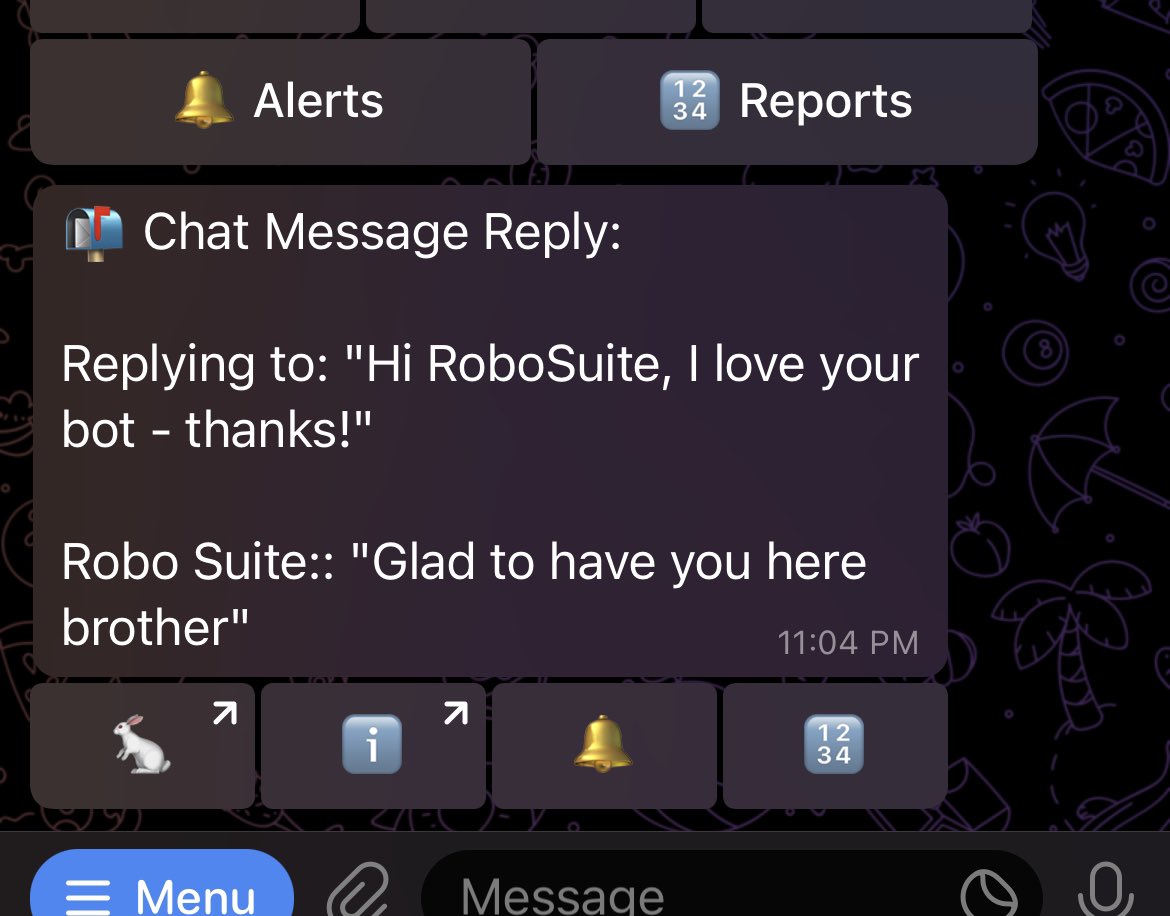 RoboSuite's tweet image. Hey @DrgStefanescu - I heard you on spaces mention your top requested feature is a notification when you get a message reply. 

I can help you with that! 

It&apos;s not released yet, but I&apos;ve got it running in beta in my bot: