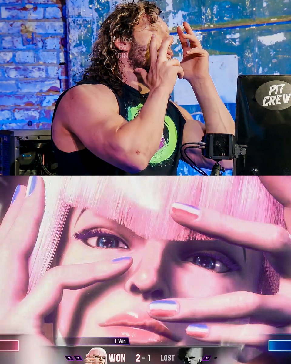 t_to_k0926_Rin's tweet photo. He got into Manon's role completely ๐ฉท
#KennyOmega #Manon #SF6
#Twitch #CrownChannel https://t.co/gNpgCdTo2o
