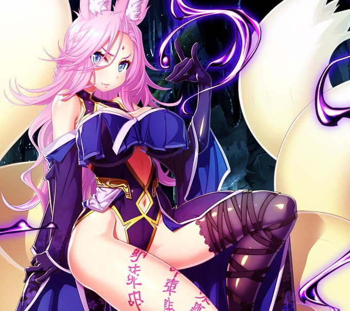 ソーシャルゲーム『エデンズリッターグレンツェ』
【闇の妖狐】カリン を描かせていただきました。

#エデンズリッターグレンツェ #グレンツェ
※画像は運営、版権元の許可をいただき掲載しています。
(C)Waffle  -EDEN'S RITTER GRENZE- 