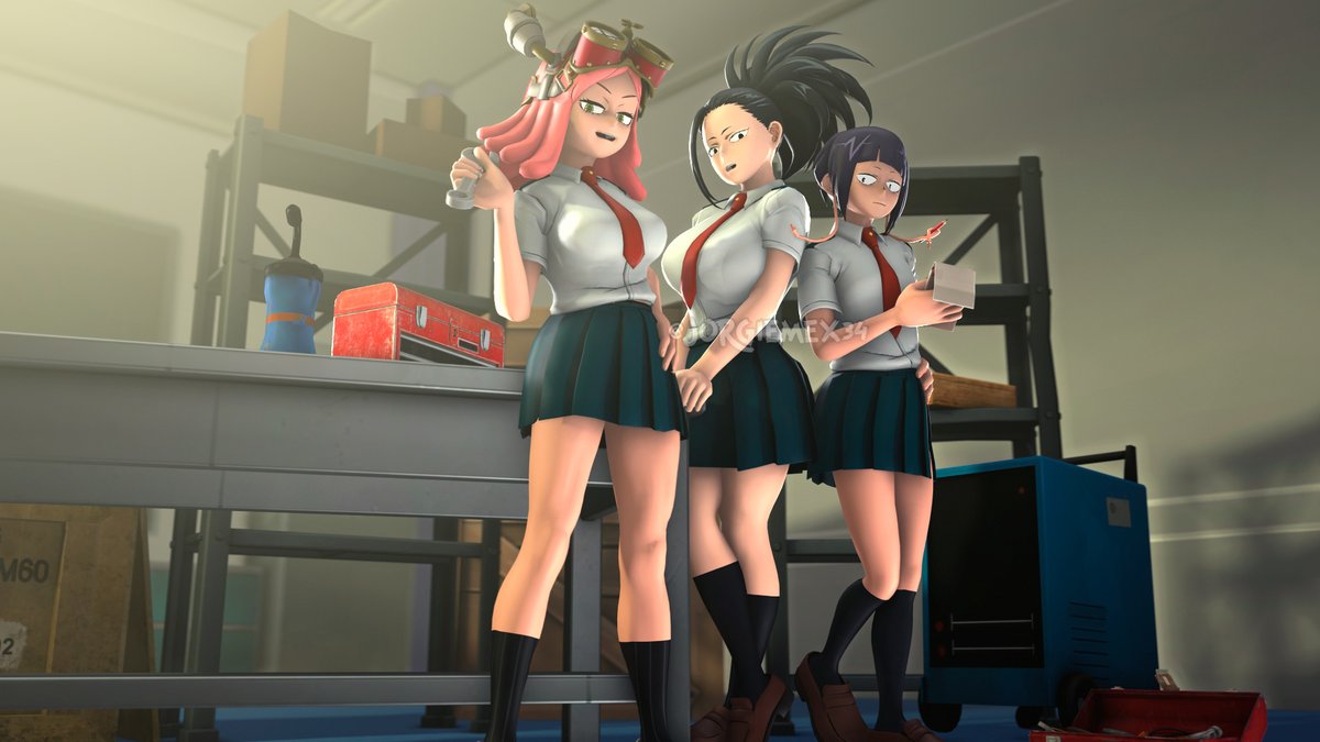 jorgiemex34's tweet photo. #MyHeroAcademia #BokuNoHeroAcademia #mha #bha #MomoYaoyorozu #KyokaJiro #MeiHatsume #SFM 

Class Project! ✨📝 https://t.co/cyMyjnOEsJ