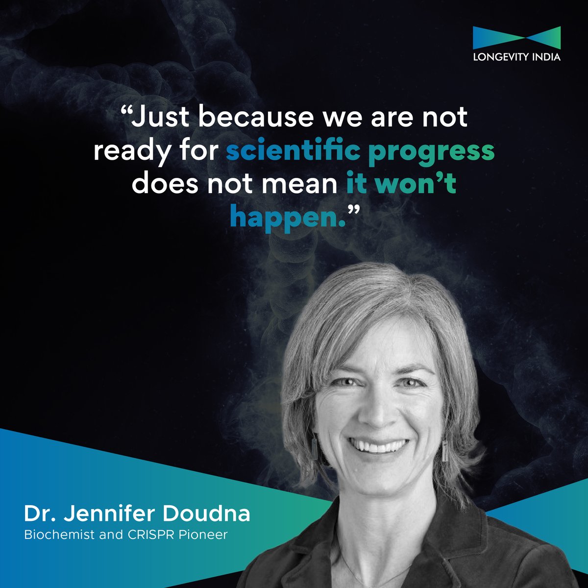 longevity_ind's tweet photo. Celebrating Dr. @DoudnaJennifer – the genius behind #CRISPR gene editing. From Pomona to Harvard, her journey culminated in a Nobel Prize in Chemistry. With accolades like the Breakthrough Prize in Life Sciences and Time 100, she's reshaping the future of biology!
#NobelLaureate https://t.co/xkSRkML5RI