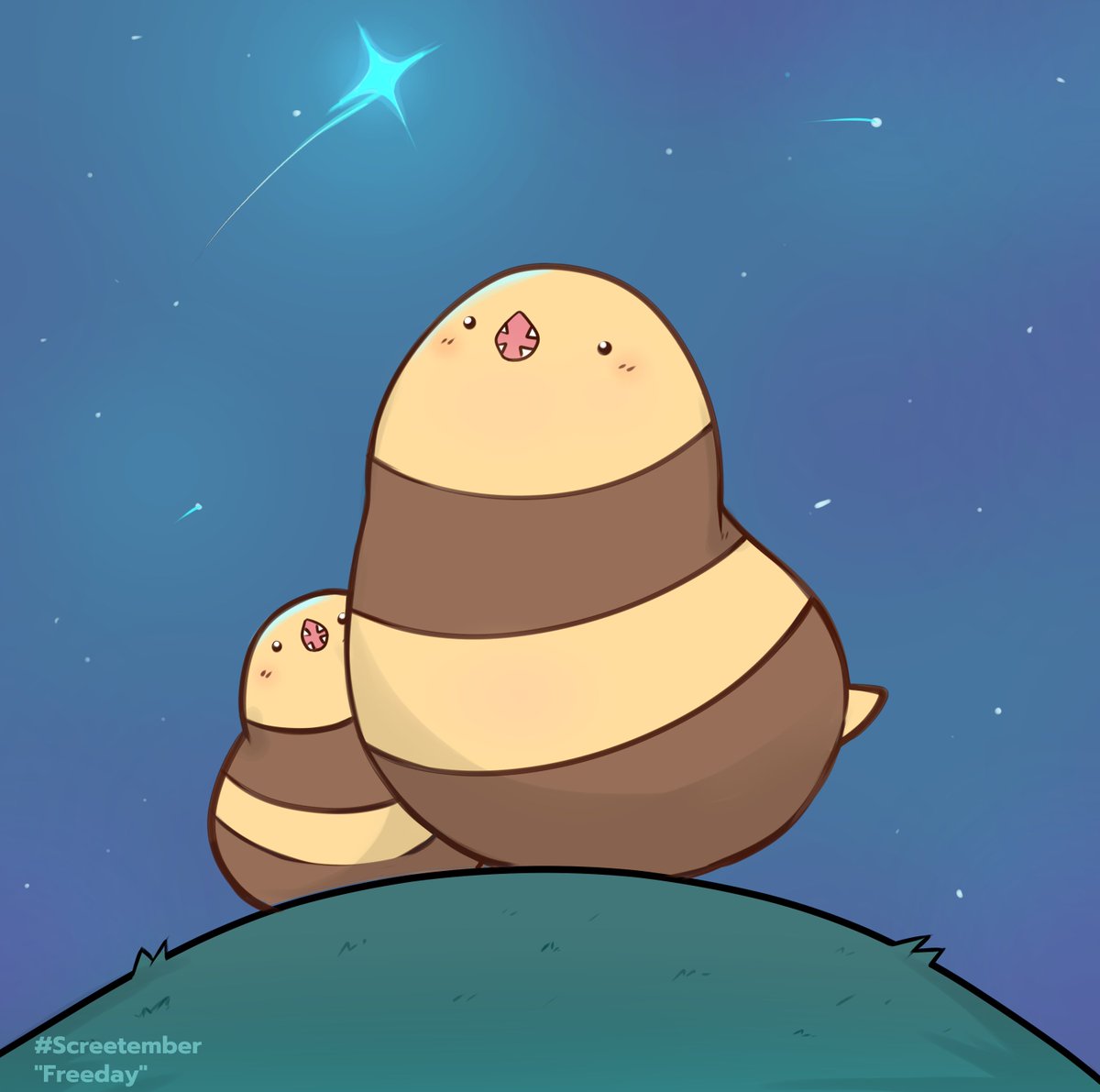 VespieArt's tweet photo. Day 24- "Freeday"  Or Star Shower! #screetember 

#ffxiv #ffxivart #serpentofronka #scree https://t.co/hyRw6OScaQ