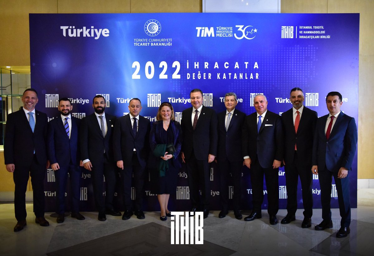2022 İTHİB İhracata Değer Katanlar Ödül Törenimize katılan İhracatçı Birlik Başkanlarımıza, Sektörel Derneklerimize, Paydaşlarımıza ve değerli misafirlerimize teşekkür ediyor; ödül almaya hak kazanan firmalarımızı gönülden tebrik ediyoruz.

Sektörümüzü daha ileri taşıma