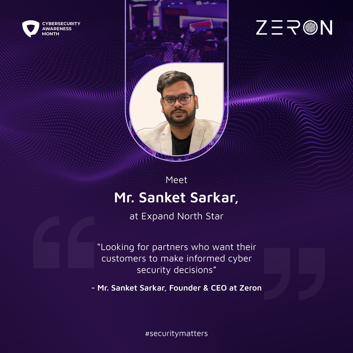 Join us at the at the Expand North Star #event from October 15-18, 2023. Meet our Founder & CEO, Mr. Sanket Sarkar, and gain insights into empowering your clients with #informeddecisionmaking. Join now: bit.ly/3FmcUmh