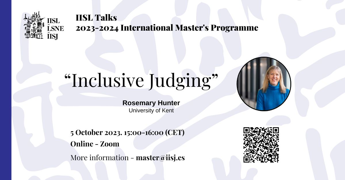 onaticommunity's tweet image. Save the date! 
Tomorrow &quot;Inclusive Judging&quot; by Rosemary Hunter! @isa_sociology
@law_soc     #Oñaticommunity #Internationalmasterinsociologyoflaw #IISL