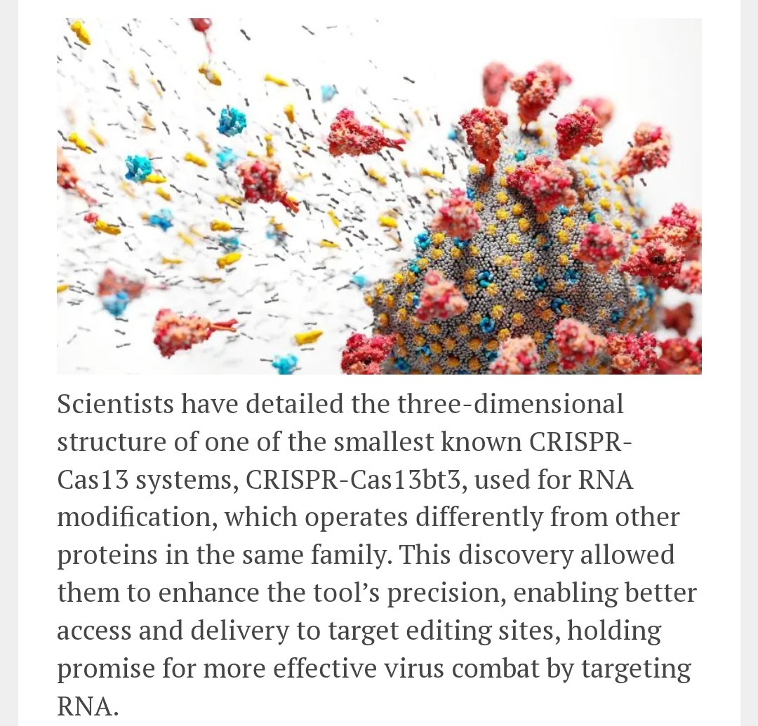 Sharper and Smaller – Tiny CRISPR Tool Could Help Shred Viruses. #RNAEditing , #CRISPR