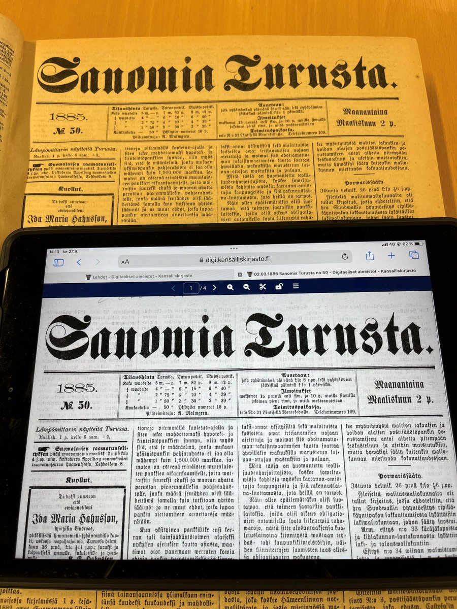 NatLibFi's tweet image. Haluatko  oppia käyttämään Digi.kansalliskirjasto.fi-palvelua paremmin? Tarjolla on koulutusta  21.11.2023 klo 9. Lue lisää digin etusivulta: digi.kansalliskirjasto.fi/etusivu