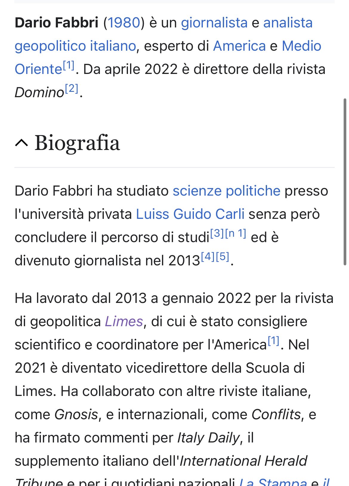 Dario Fabbri - Scuola di Politiche