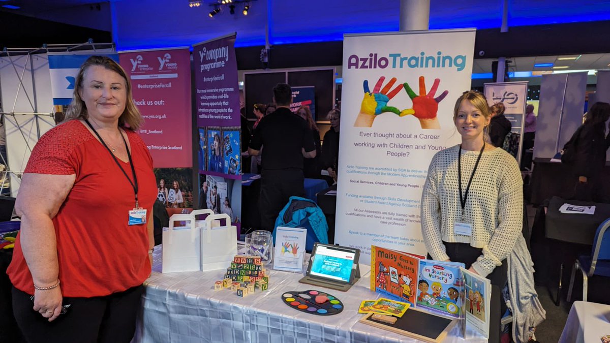 azilotraininguk's tweet photo. Today we are at the #dywroadshow23 in Edinburgh giving out info on our early years apprenticeship opportunities #careersevent @DYWEdinMidEast https://t.co/T9ZcECAAJZ