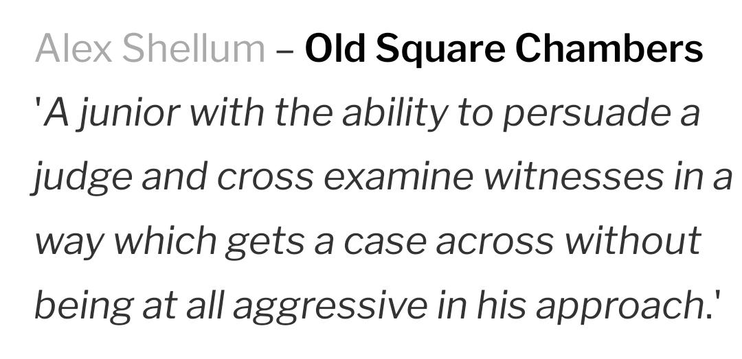 AlexShellum's tweet image. Blimey - a big thank you to my clients and opponents who said nice things about me in @thelegal500. A pleasure to pay my very first #HumbleBrag fine to billablehour.org in aid of @SavetheChildren.