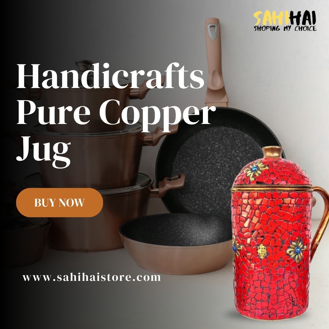 AnuragT87707325's tweet image. Embrace the timeless charm of craftsmanship with our exquisite pure copper jug!  Experience the elegance and authenticity of copper in every sip. #HandcraftedCopperJug #ArtistryInMetal #CopperCraftsmanship #EleganceInEveryDrop #PureCopperMagic #HandmadeWithLove #CopperCreations
