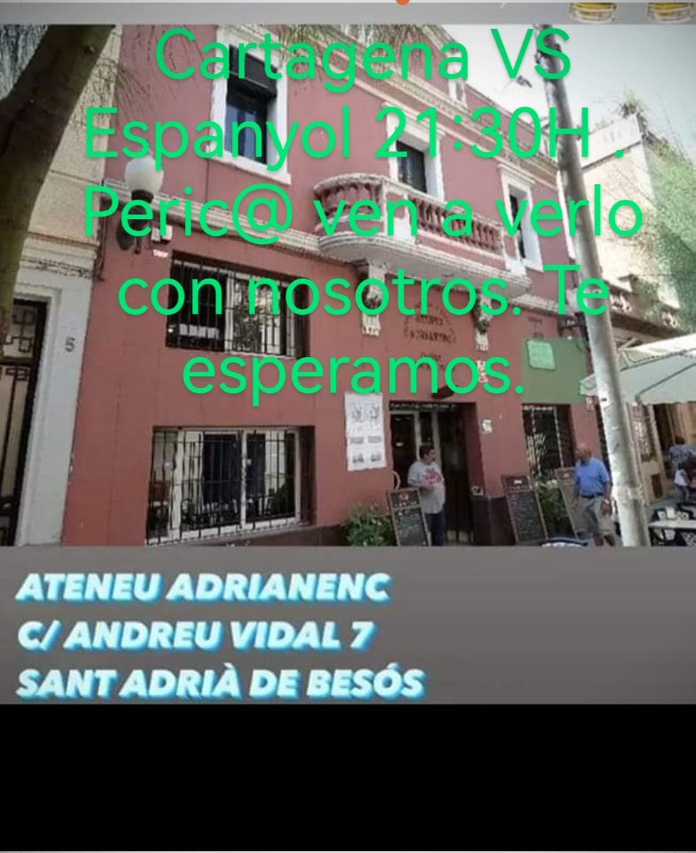 cabrerags1's tweet photo. Te esperamos Peric@s https://t.co/5mZZiww3Pu