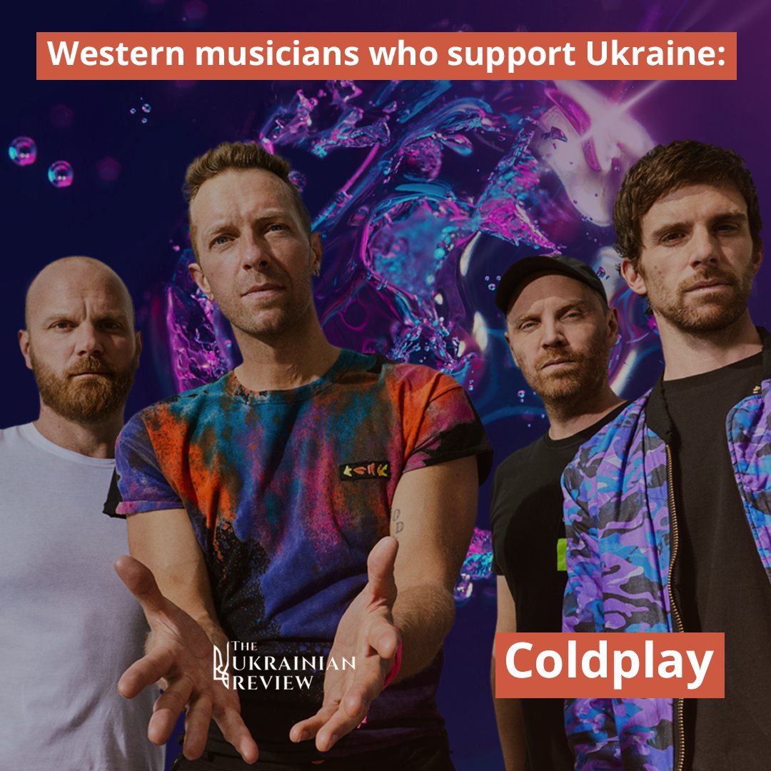 🤗 #Coldplay
At a concert in Warsaw, they performed the song «Hugs» by the Ukrainian rock band #OkeanElzy, which became a symbol of the strength and unity of the Ukrainian people.

In Berlin, the musicians performed together with the #Ukrainianchildren’s group Color Music.