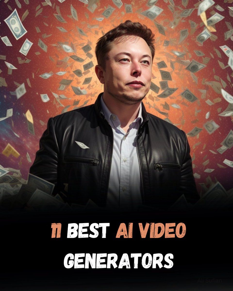 11 BEST AI VIDEO GENERATORS

➠ Synthesia 
➠ InVideo 
➠ Pictory 
➠ Lumen5 
➠ FlexClip
➠ Veed
➠ Colossyan
➠ Elai
➠ Rephrase
➠ DeepBrain AI
➠ Synthesys
➠ Wave Video

Try Them Now ⚡️