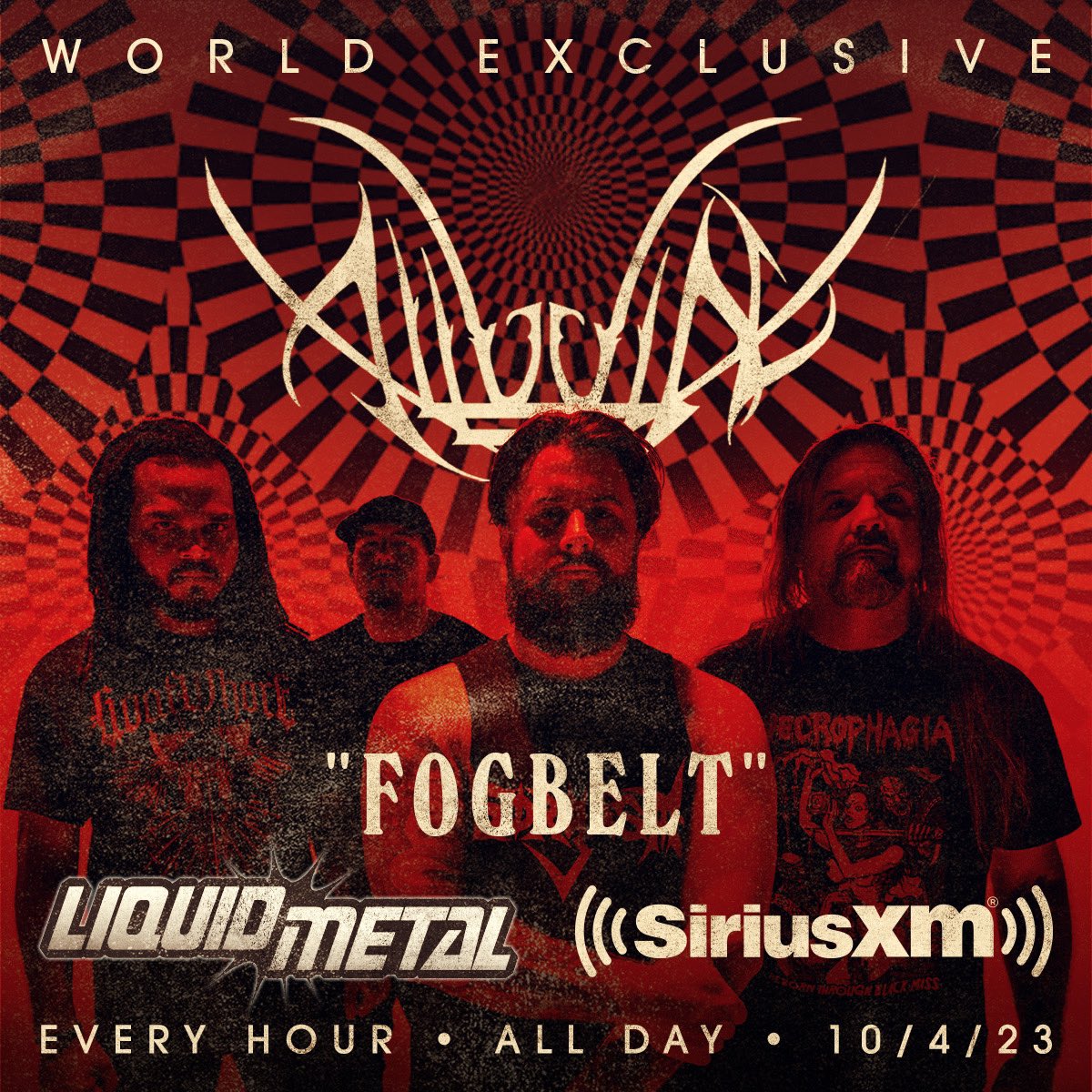 Today on Liquid Metal our New Single “Fogbelt” will be streaming there exclusively All Day!
Listen EVERY HOUR on @SIRIUSXM Channel 40 - @SXMLiquidMetal
