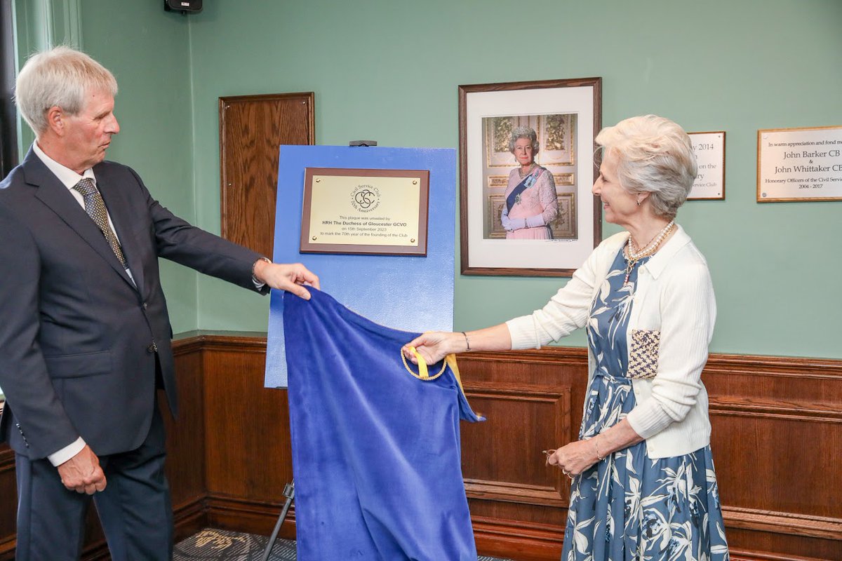 HRH The Duchess of Gloucester visited the Civil Service Club last month. The Duchess was greeted by The Lord-Lieutenant of Greater London, Club Chair Sir Peter Housden, and our own, Dame Elizabeth Gardiner.  The visit marked the 70th anniversary of the Club. Photos by Tomer Nochi