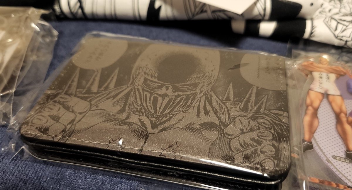 北斗の拳 原作漫画家の 原 哲夫先生の奥さまから 原画展のチケットと、山盛りのジャギグッズをいただきました!!😭🙏🙏🙏