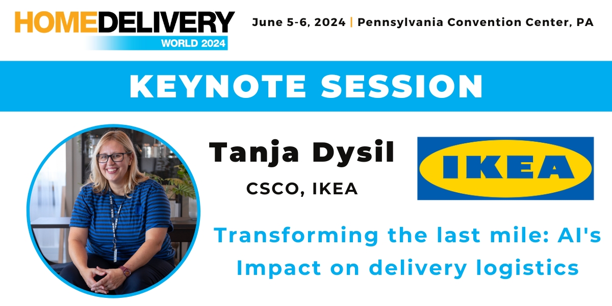 📦🌟We are proud to announce Tanja Dysil as a speaker  for Home Delivery World 2024📦🌟   

Book your ticket: bit.ly/3rq4E1a   
Learn more: bit.ly/3t7YMtM   

#HomeDeliveryWorld #MiddleMile
