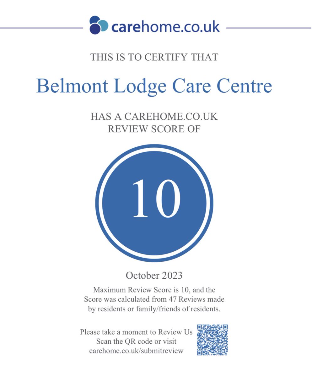 Belmont lodge Care Centre tweet media