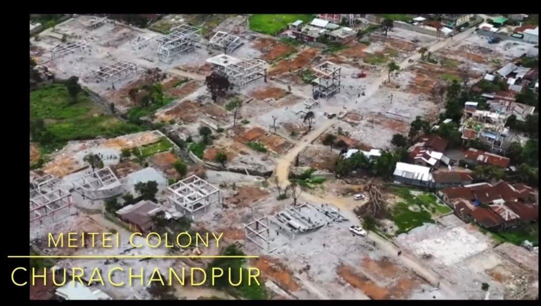 Trust_MeBro100's tweet photo. Can Meitei ever return to Churachandpur? and if so, where would they find shelter? #Kukis have bulldozed every single Meiteis house. What is it if this is not an ethnic cleansing of #Meiteis? #Manipur #SaveManipur #ManipurHorror #KukiAtrocities #KukiZoEngineeredManipurConflict https://t.co/Le70v5cr5b