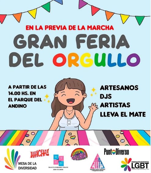 🇦🇷📢¡Comenzaron las Marchas del Orgullo en todo el país!
🌈🖊️Estamos armando un listado con todas las actividades de este #Orgullo23: bit.ly/ArMarchas23
📢Este fin de semana se marcha en Rosario (Sta Fe), Río Cuarto (Cba) y Merlo (Bs As) 
🛠️¿Nos faltó alguna? Dejanos los