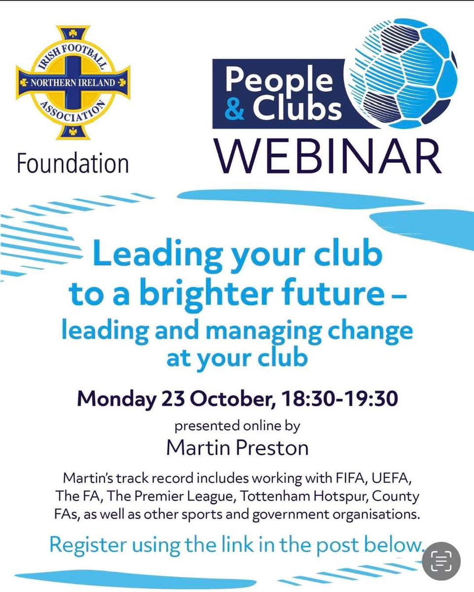 ndayffl's tweet photo. 🚨NDAYFFL are offering a prize to the club best represented on the following webinars!🚨 https://t.co/XixBTlFccC