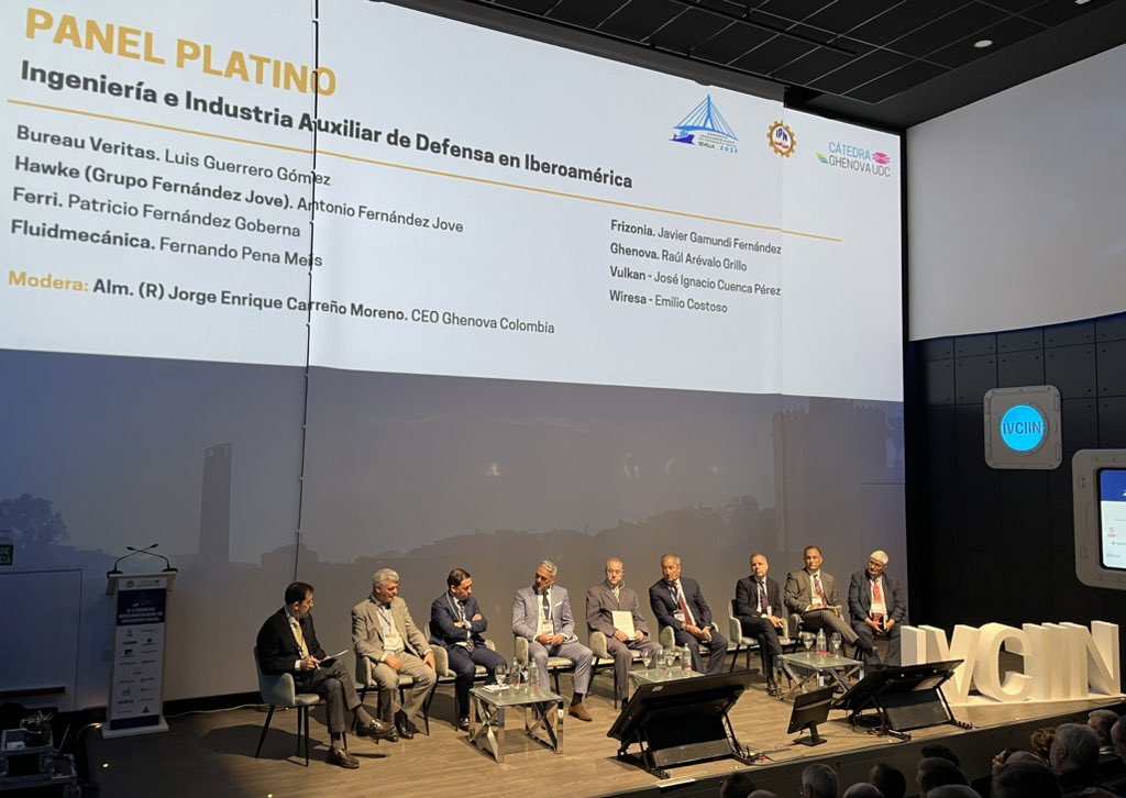 IVCIINSevilla's tweet photo. Panel Platino “Ingeniería e Industria Auxiliar de Defensa en Iberoamérica”
@BureauVeritasEs #FernandezJove @IndustriasFERRI #Fluidmecanica @frizonia @GHENOVAofficial #VULKAN #WIRESA https://t.co/tPUe6koOu3