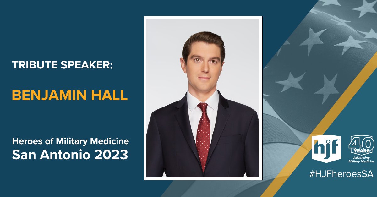 HJFMilMed's tweet photo. To learn more about Benjamin Hall and all the honorees, visit: https://t.co/bYGkWAG91e #HJFheroesSA #WeAreHJF #milmed https://t.co/D1k6sDZX5i
