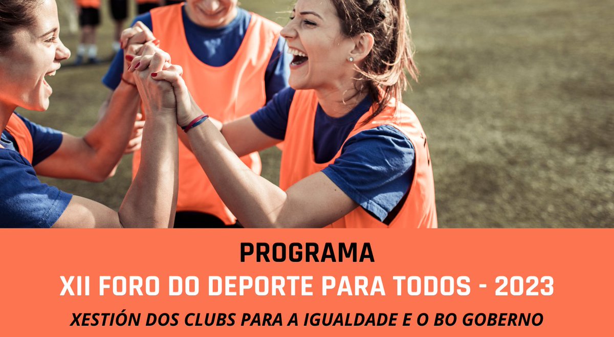 FAGDE (@fagdedeporte) on Twitter photo 🗓️ El próximo 20 de octubre llega una nueva edición del Foro del Deporte para Todos organizado por <a href="/AGAXEDE/">AGAXEDE</a>. Y ya van 1⃣2⃣‼️ 👌👏👏 <a href="/ConcelloCoruna/">Concello da Coruña</a> <a href="/UDC_gal/">Universidade da Coruña</a>
Info 👉 fagde.org/proximas-activ… 🗓️ El próximo 20 de octubre llega una nueva edición del Foro del Deporte para Todos organizado por <a href="/AGAXEDE/">AGAXEDE</a>. Y ya van 1⃣2⃣‼️ 👌👏👏 <a href="/ConcelloCoruna/">Concello da Coruña</a> <a href="/UDC_gal/">Universidade da Coruña</a>
Info 👉 fagde.org/proximas-activ…