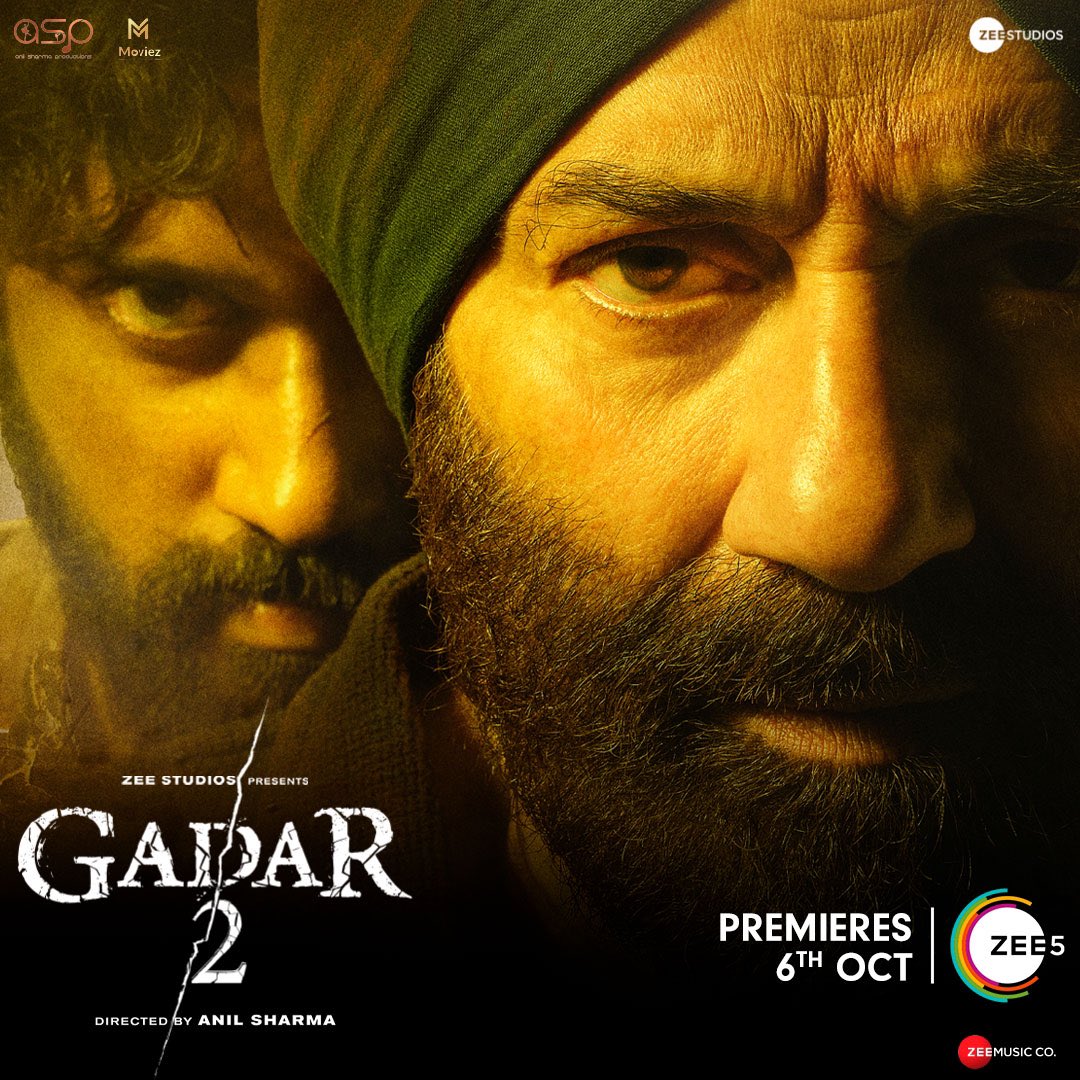 #Gadar2 Premieres on #zee5 on 6th October

#SunnyDeol #Utkarshsharma #ameeshapatel