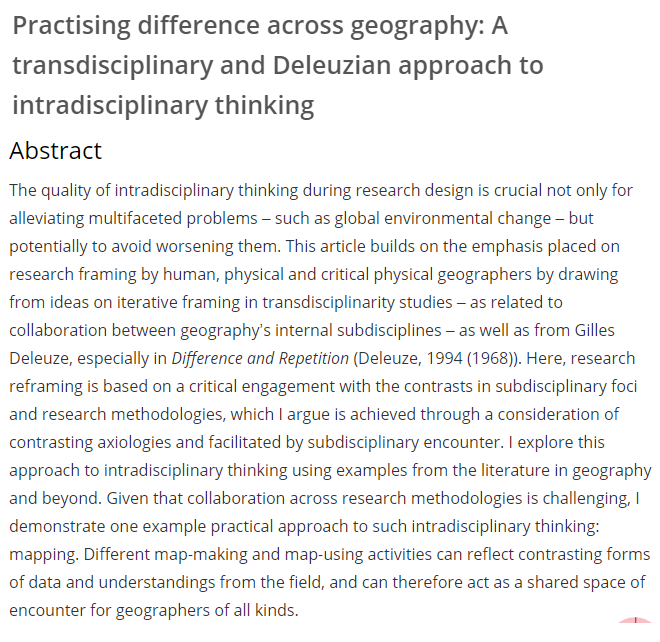 Heather Miles (@heatherjmiles) on Twitter photo Pleased to have this just published! doi.org/10.1177/263498… <a href="/envplanf/">Environment & Planning F</a>
Explores research framing, axiology & “mapping space”*
Thanks to <a href="/ChrisRPerkins1/">Chris Perkins</a> <a href="/mattvarco/">Matt V</a> @JackCoffin, 2 writing retreats <a href="/Ctemenos/">Cristina Temenos</a> @budworthpoppy, & a reading group <a href="/jessy_ewilliams/">Jessy Williams</a> @AndyHarrod79 Pleased to have this just published! doi.org/10.1177/263498… <a href="/envplanf/">Environment & Planning F</a>
Explores research framing, axiology & “mapping space”*
Thanks to <a href="/ChrisRPerkins1/">Chris Perkins</a> <a href="/mattvarco/">Matt V</a> @JackCoffin, 2 writing retreats <a href="/Ctemenos/">Cristina Temenos</a> @budworthpoppy, & a reading group <a href="/jessy_ewilliams/">Jessy Williams</a> @AndyHarrod79
