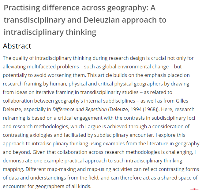 Pleased to have this just published! doi.org/10.1177/263498… @envplanf Explores research framing, axiology & “mapping space”* Thanks to @ChrisRPerkins1 @mattvarco @JackCoffin, 2 writing retreats @Ctemenos @budworthpoppy, & a reading group @jessy_ewilliams @AndyHarrod79