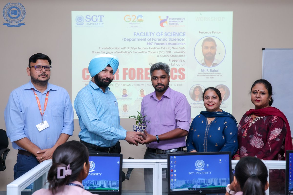 3ets_Forensics's tweet photo. 3rd Eye Techno Solutions delivered a One-Day Workshop on Cyber Forensics for students of the @SGTUniversity, Faculty of Science (Department of Forensic Science) on 29th Sept 2023.💡📚

#CyberForensics #Workshop #DigitalInvestigations #DFIR #Knowledge #OneDayWorkshop #Team #3ETS https://t.co/HbTkTJeaem