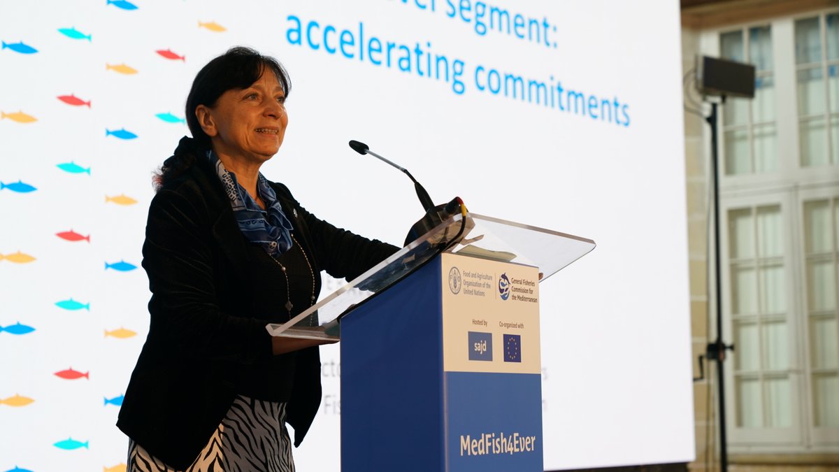 UN_FAO_GFCM's tweet image. Closing remarks @vitcheva_eu 🇪🇺:
"Together we should ensure the protection of #Med ecosystems, secure their services &amp;amp; the livelihoods they sustain for coastal communities &amp;amp; future generations, incl. thanks to fisheries and aquaculture, &amp;amp; address illegal activities" #MedFish4Ever