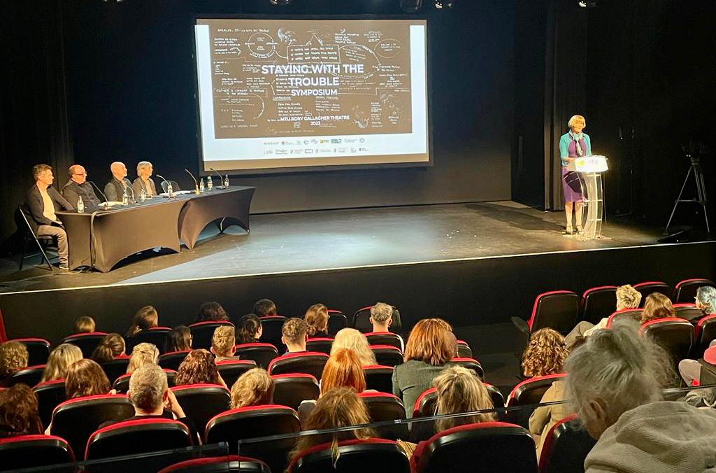 Delighted to welcome delegates to <a href="/MTU_ie/">Munster Technological University</a> today for the Staying with the Trouble Symposium. Looking at climate solutions through art &amp; interdisciplinary practices, the politics of the possible, climate action &amp; the rights of nature <a href="/MTUArtsOffice/">MTU Arts Office</a>  <a href="/MTUSTEMCork/">Faculty of Engineering & Science MTU Cork Campus</a> #Staywiththetrouble