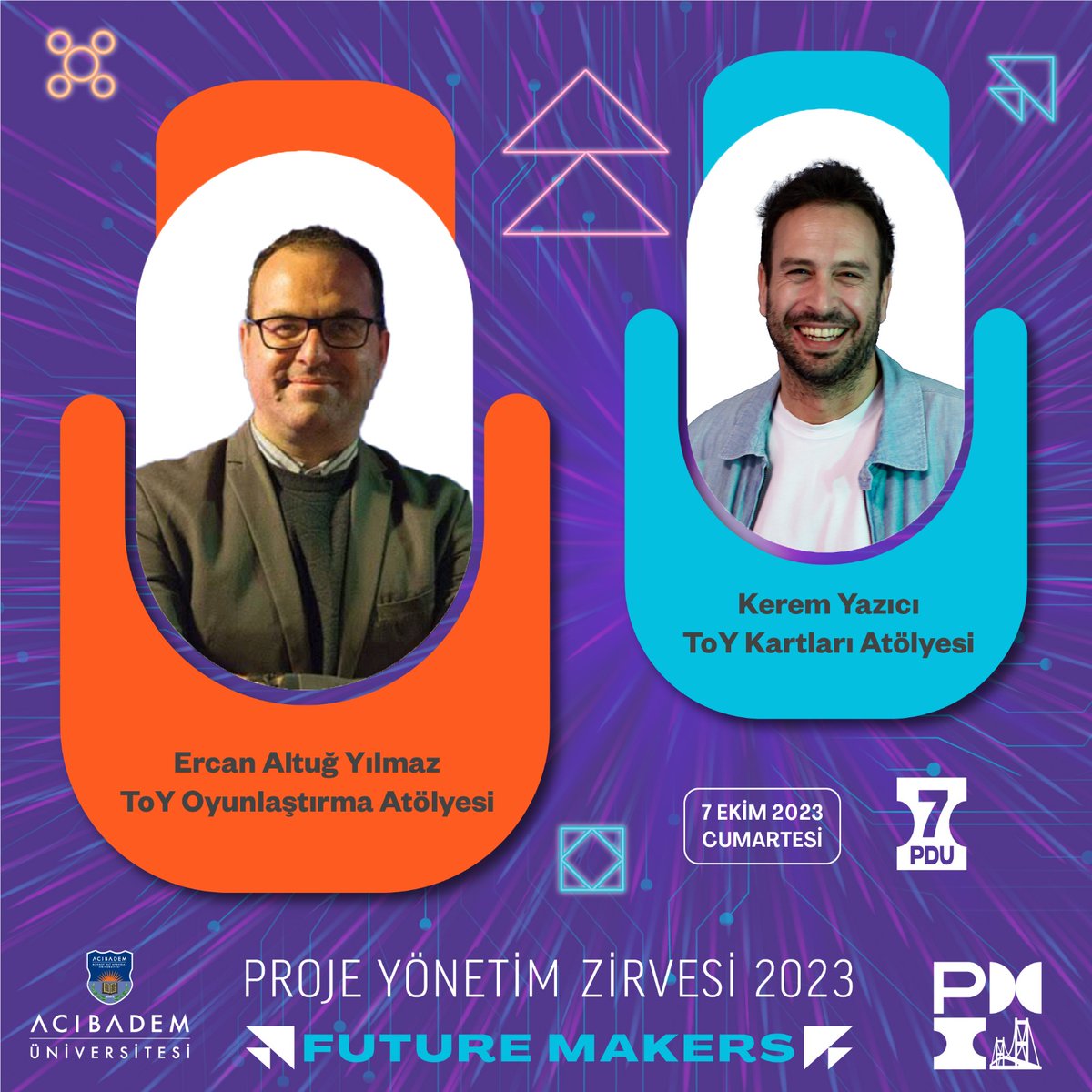 Kurucumuz Ercan Altuğ Yılmaz'ın online,kaptanlarımızdan Kerem Yazıcı fiziksel katılacağı PMI TR Proje Yönetim Zirvesi 2023 Future Makers'ta"Geleceğin İş Modeli:Oyunlaştırma ve TOY Decards Atölyesi"başlıklı workshop'a davetlisiniz!
Detaylar👇
pmi.org.tr/pmsummit2023/
#oyunlaştırma