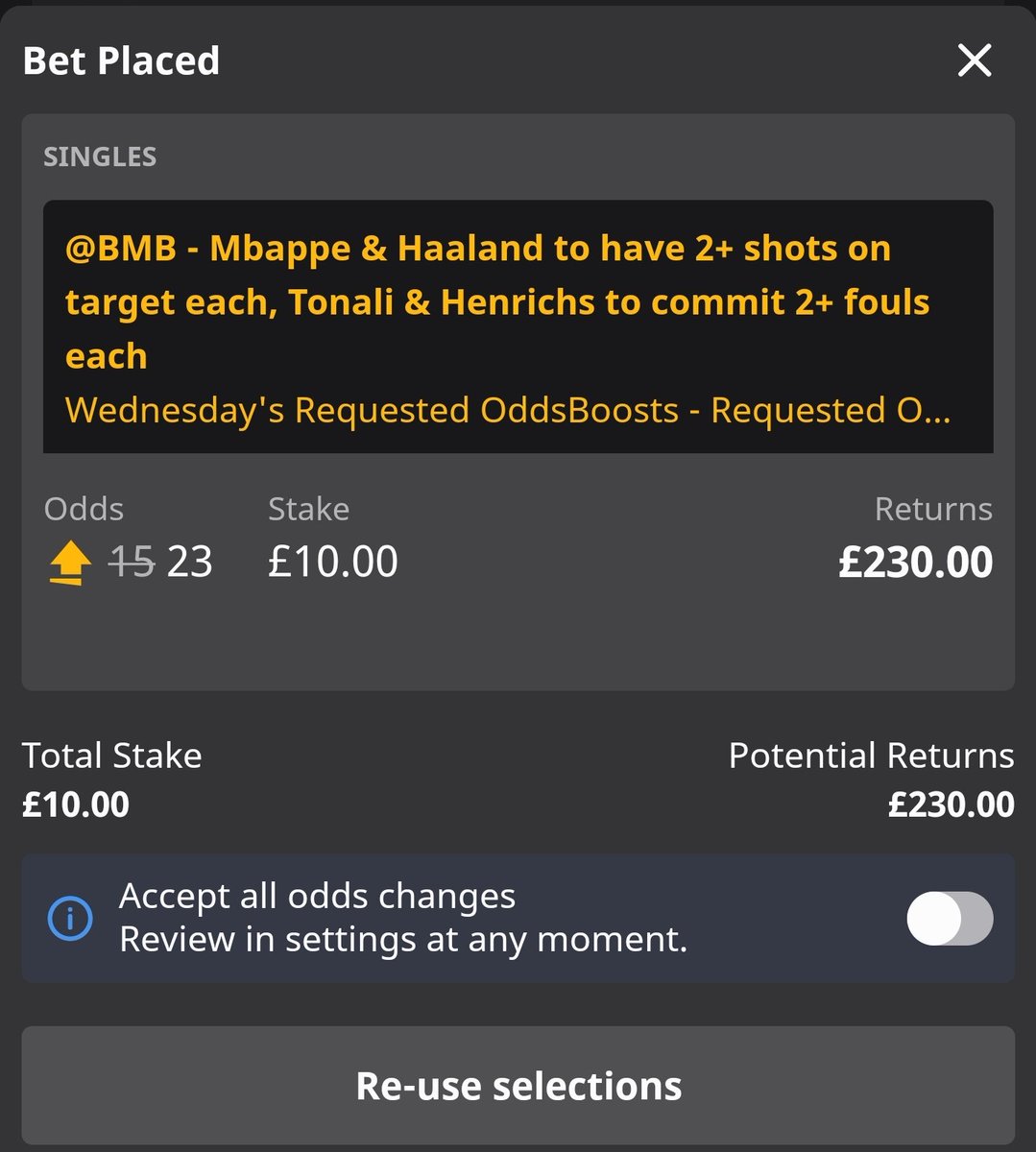 amitp78's tweet photo. @BadManBetting LETS GO! 🫰🏽 https://t.co/3BCY9W7QaO