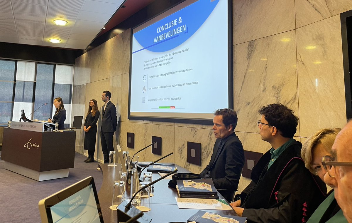 Ewout Steyerberg (@esteyerberg) on Twitter photo Proud of <a href="/IRetelHelmrich/">Isabel Retel Helmrich</a> defending her thesis on methods and applications of prognosis research. Great collaboration with <a href="/hesterlingsma/">Hester Lingsma</a>, <a href="/DavidKlaveren/">David van Klaveren</a>, <a href="/CenterTBI/">CENTER-TBI</a> Proud of <a href="/IRetelHelmrich/">Isabel Retel Helmrich</a> defending her thesis on methods and applications of prognosis research. Great collaboration with <a href="/hesterlingsma/">Hester Lingsma</a>, <a href="/DavidKlaveren/">David van Klaveren</a>, <a href="/CenterTBI/">CENTER-TBI</a>