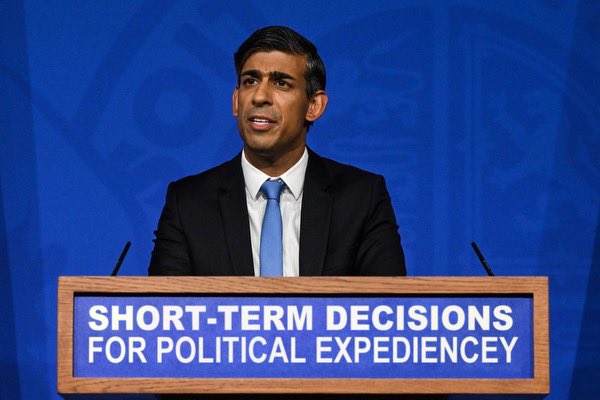 angelaeagle's tweet image. Fixed the Tory conference slogan #CPC2023