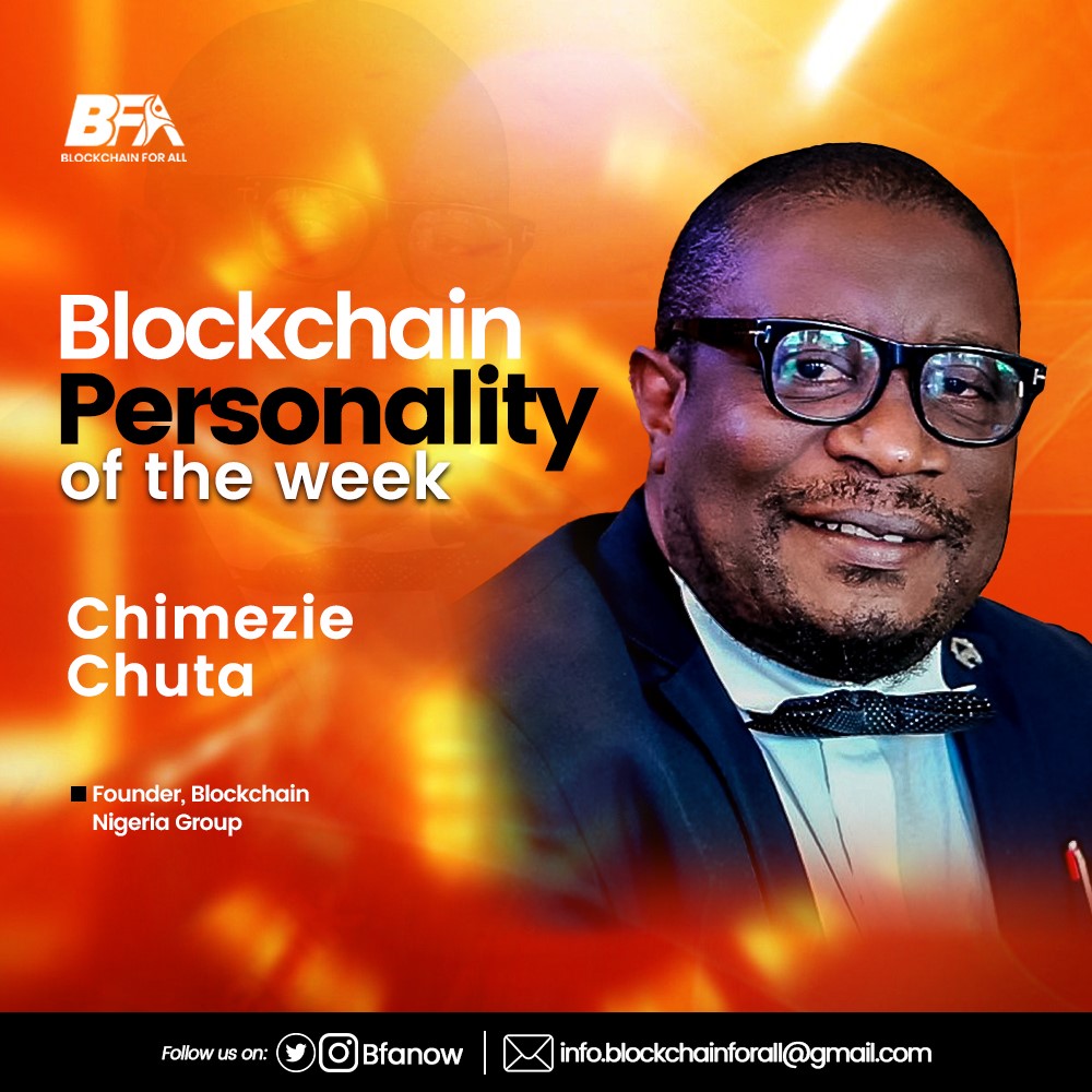 Bfanow's tweet photo. BFA personality for the week is @ChimezieChuta
He is the founder and coordinator for the Blockchain Nigeria User Group and a member of the Kinesis Money Cayman advisory board.

Thank you for what you are doing in the blockchain industry.

#BFA 
#Blockchain
#BlockchainForAll https://t.co/WmURmU6SgU