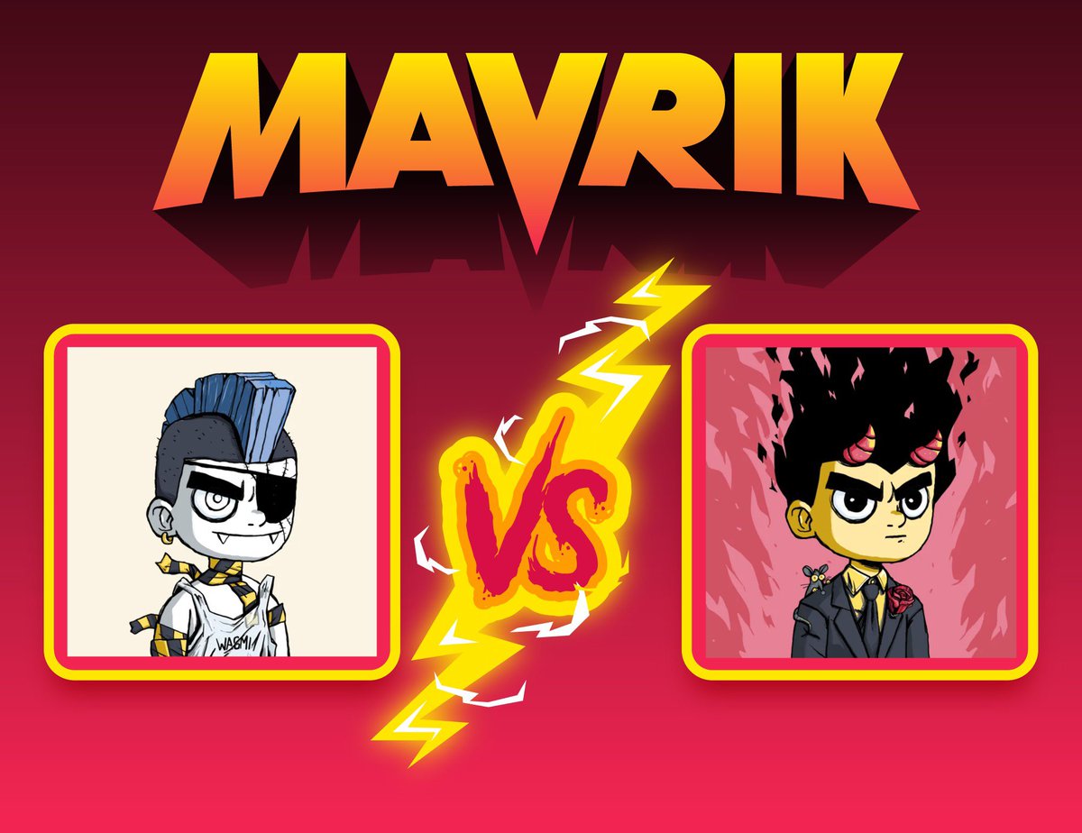 MavrikOG's tweet image. MAVRIK 1v1 battle #2 👀⚡️

Which MAVRIK PFP is the cleanest / coolest 

(All MAVRIKs are loved equally, this is just for fun) 

Contestants : @MogwaiMogwai413 &amp;amp; @ApersonLyeque 

Vote on the poll below