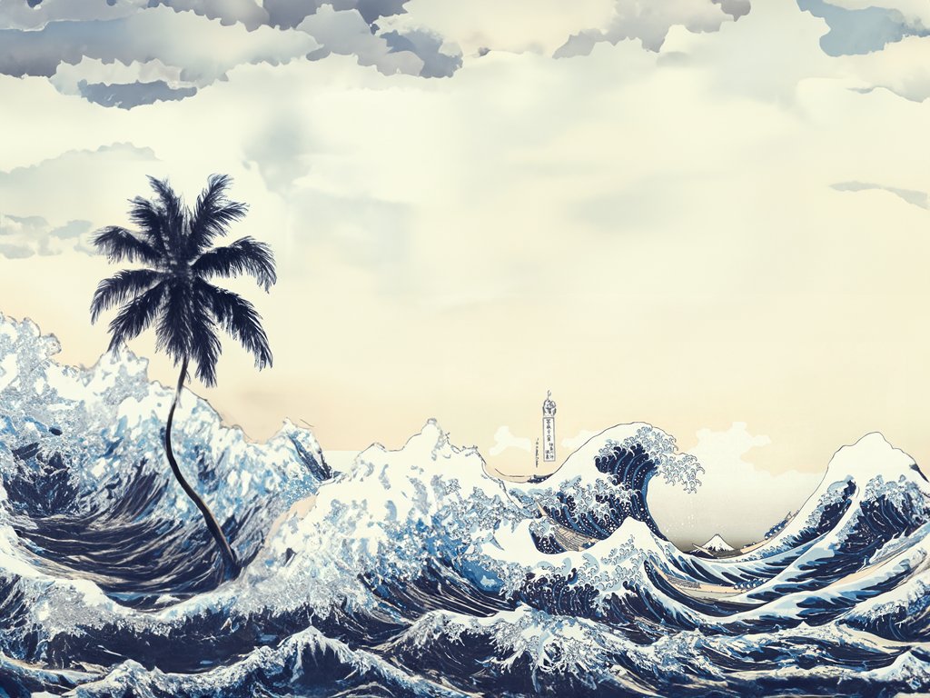 nanaco_1y0u's tweet image. 富嶽三十六景を4倍に拡張
元画像は右下
#Photoshop #GenerativeFill