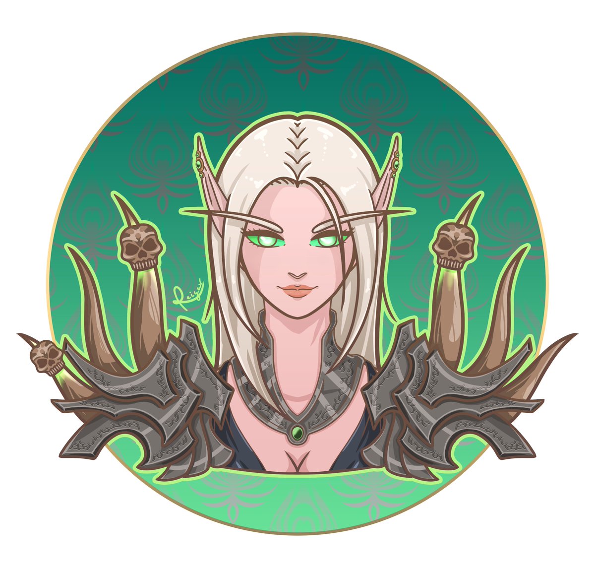 Reigar_XIV's tweet photo. Gracias por los comentarios de ánimo, realmente ayudan mucho a mejorar y retomar el dibujo poco a poco❤️
Creo que esta ilustración la debía de hace bastantes años ya, la todo poderosa Bruja Blood Elf de @N7Valentine , su main de #Warcraft , espero que te guste, Churriflor 💀 https://t.co/RoADCF2Thq