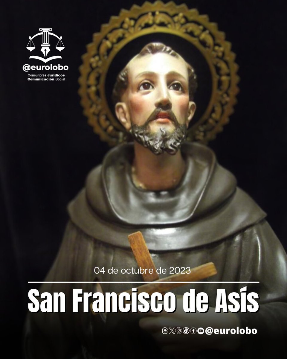 eurolobo's tweet photo. #Oct04 San Francisco de Asís recibió el sobrenombre de "El Loco de Dios" ¿Sabes que caracterizó a este Santo tan presente en nuestros tiempos?
#Mérida
#Poverello https://t.co/XOSH2IHHCb