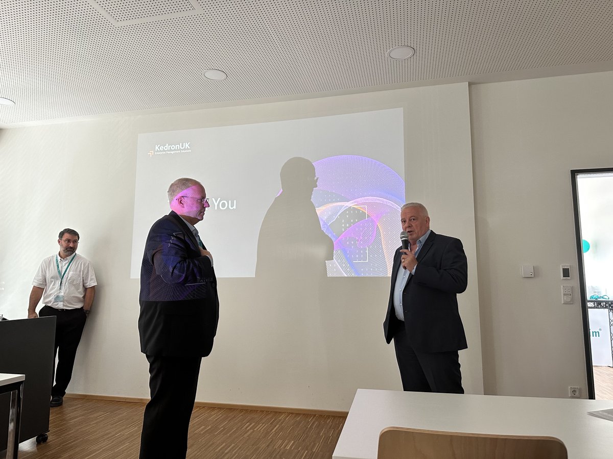KedronUK's tweet photo. It was great to attend and present at Infosim's  #StableNet Partner event last week. 

It was a pleasure to join them to celebrate their 20 year anniversary, as well as our own. 

Here's to many more years of business together!
@Infosimdotcom https://t.co/3U9S0q4WXR