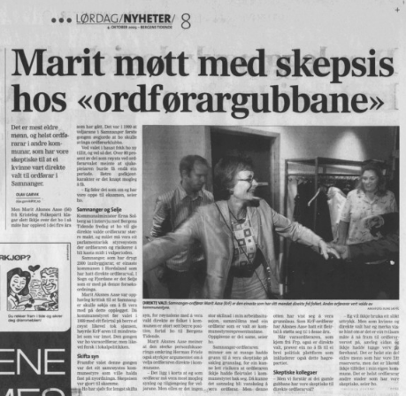 EinSamfunnsplan's tweet image. Er det forresten nokon som hugser då dåverande kommunalminister Erna #Solberg (Bondevik 2-regjeringa) hadde forsøk med direkteval til ordførarar i eit par kommunar? Forsøkskommunane var positive etterpå! Men kva skjedde...?